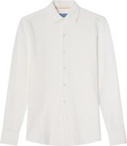 Robert Talbott Foster Long Sleeve Pique Knit Shirt