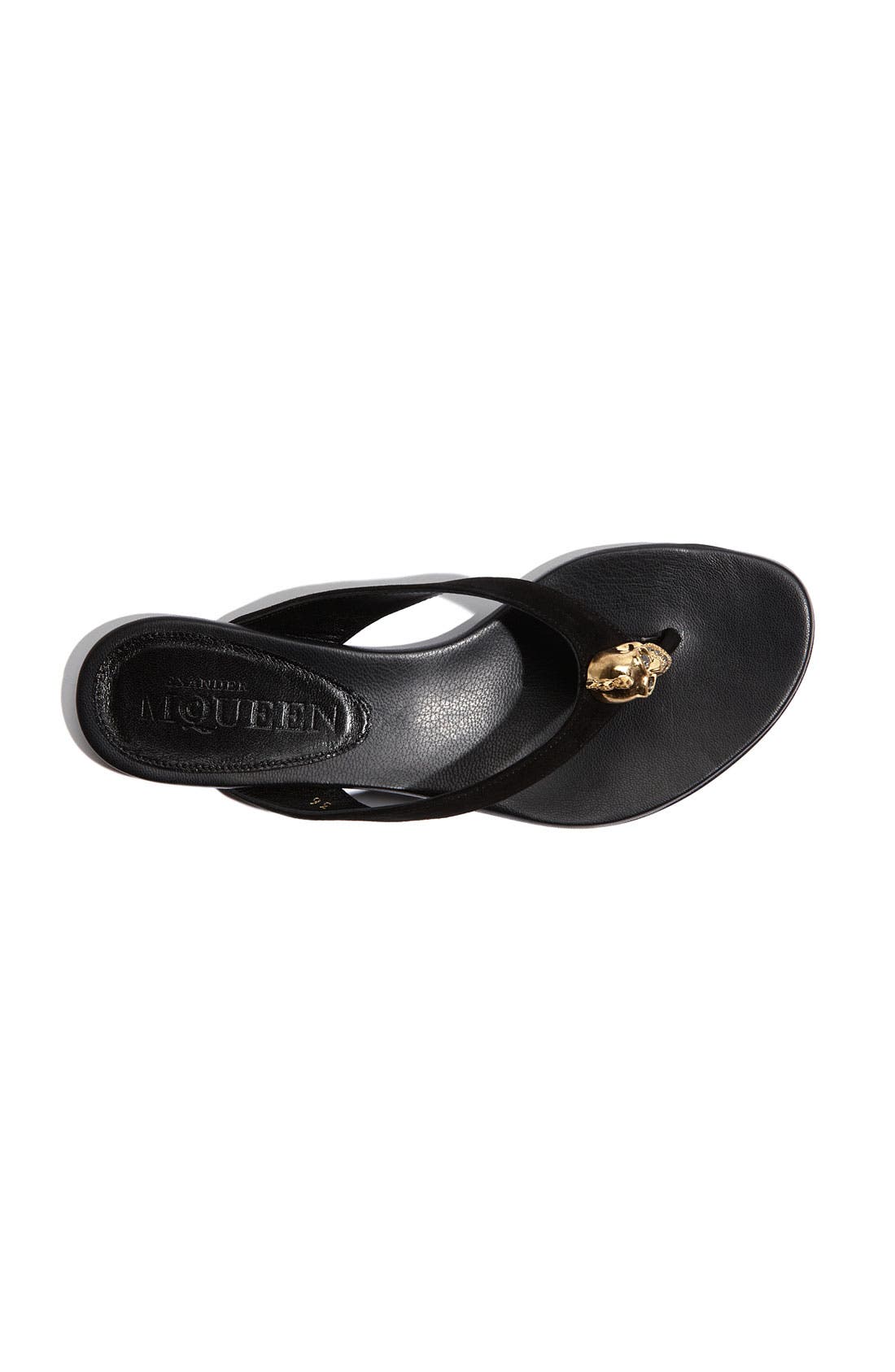 McQueen Alexander McQueen Thong Sandal, Alternate, color, 