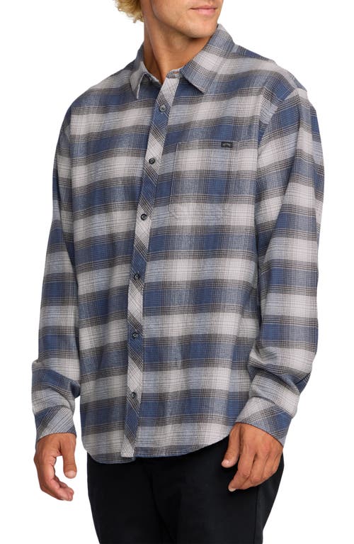 Billabong Coastline Cotton Flannel Button-up Shirt In Multi