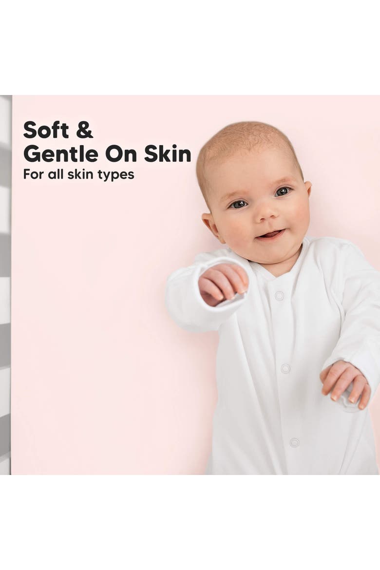 Isla Fitted Crib Sheets, Alternate, color, Mist Rose