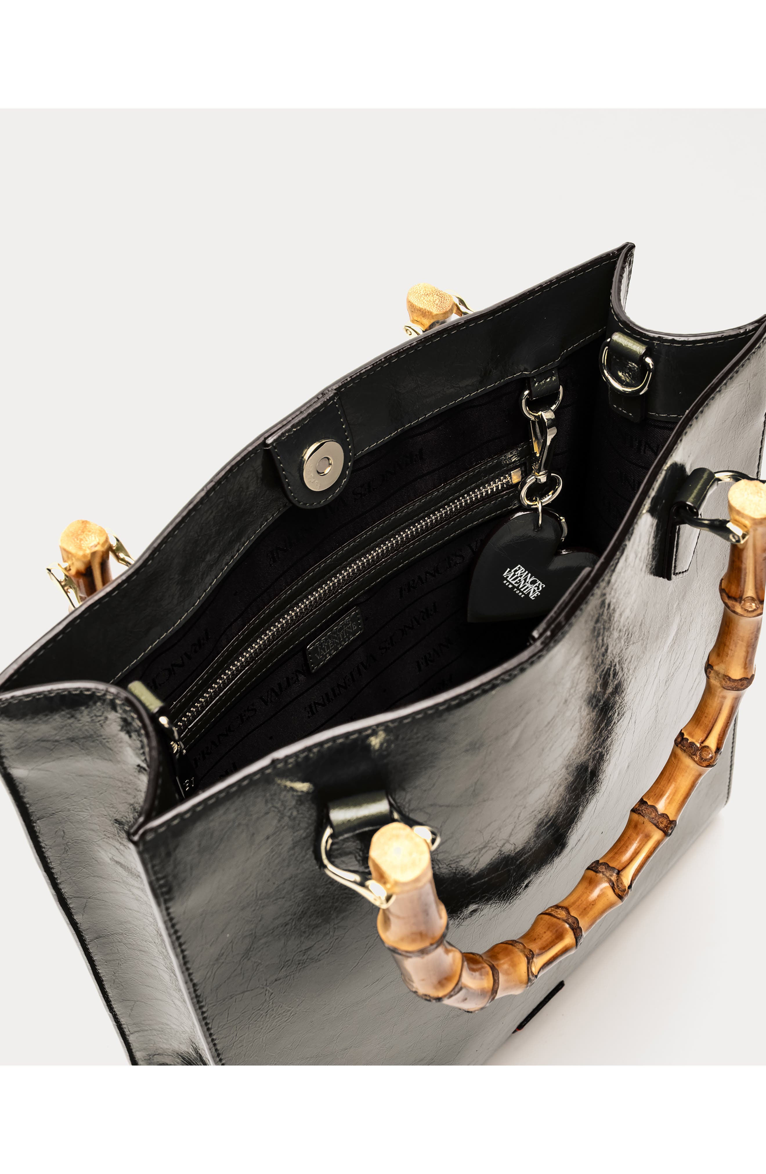 Nan Leather Tote, Alternate, color, BLACK