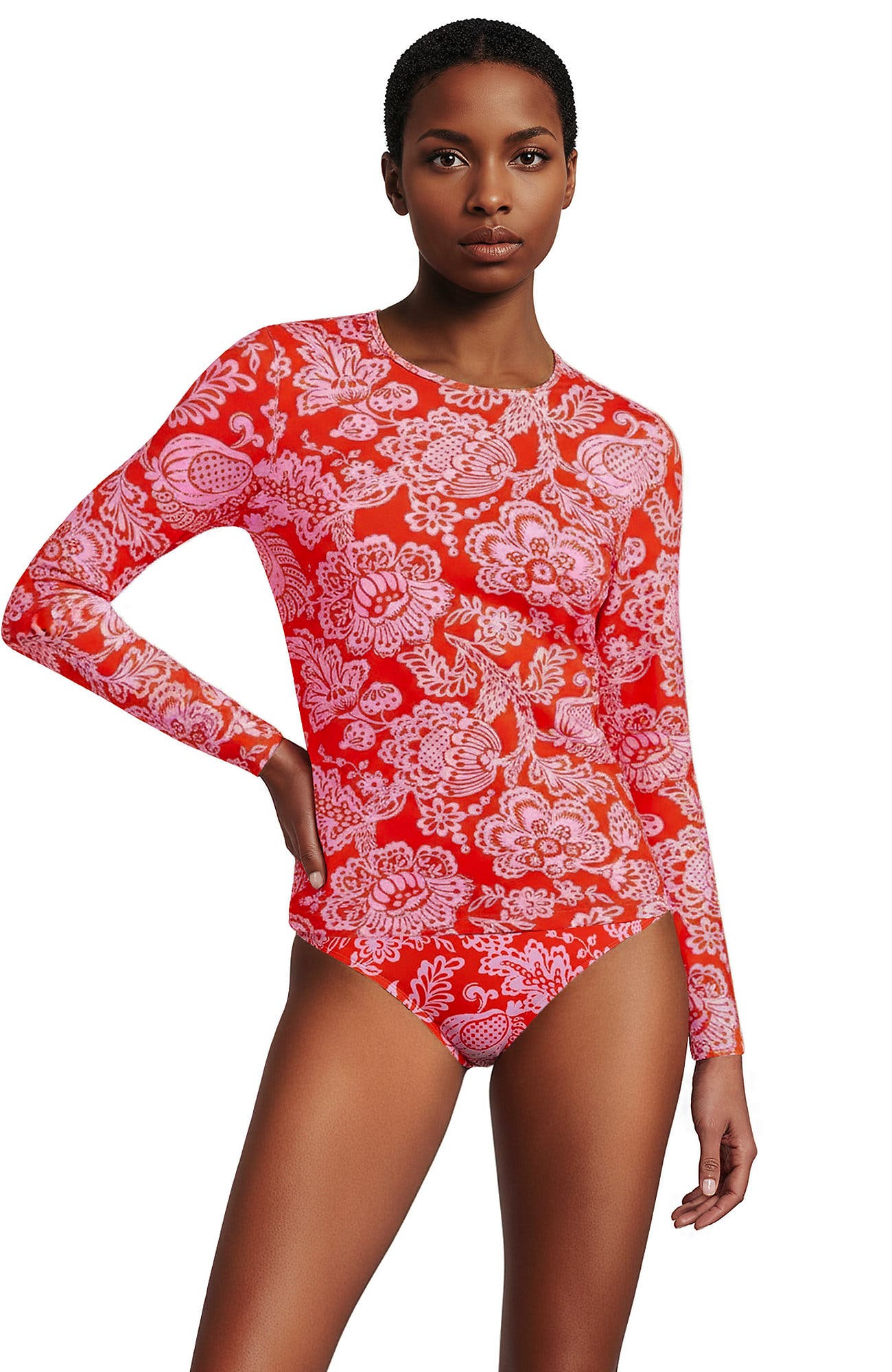 Radiant Orange Floral Medley