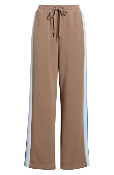 Wide Leg Side Zip Track Pants