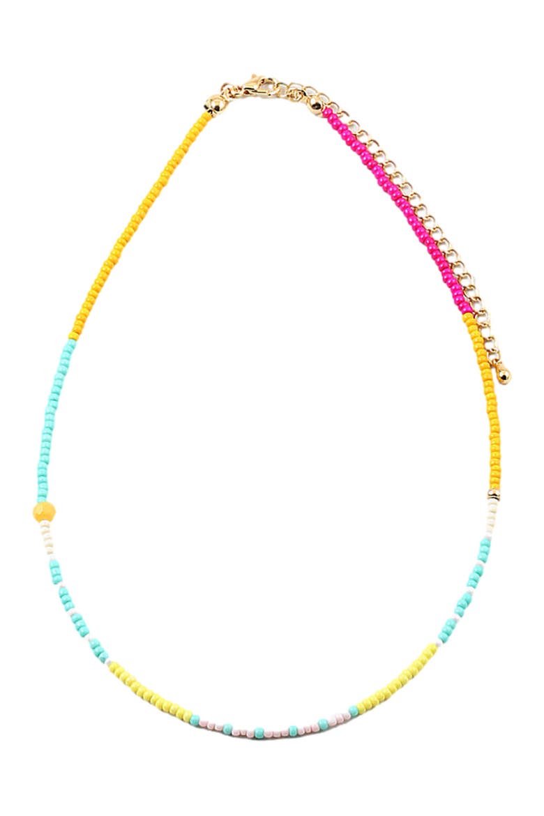 Ciao Bella Tiny Beaded Necklace, Main, color, Multi