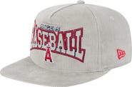 New Era Men's New Era Gray Los Angeles Angels Corduroy Golfer Snapback Hat