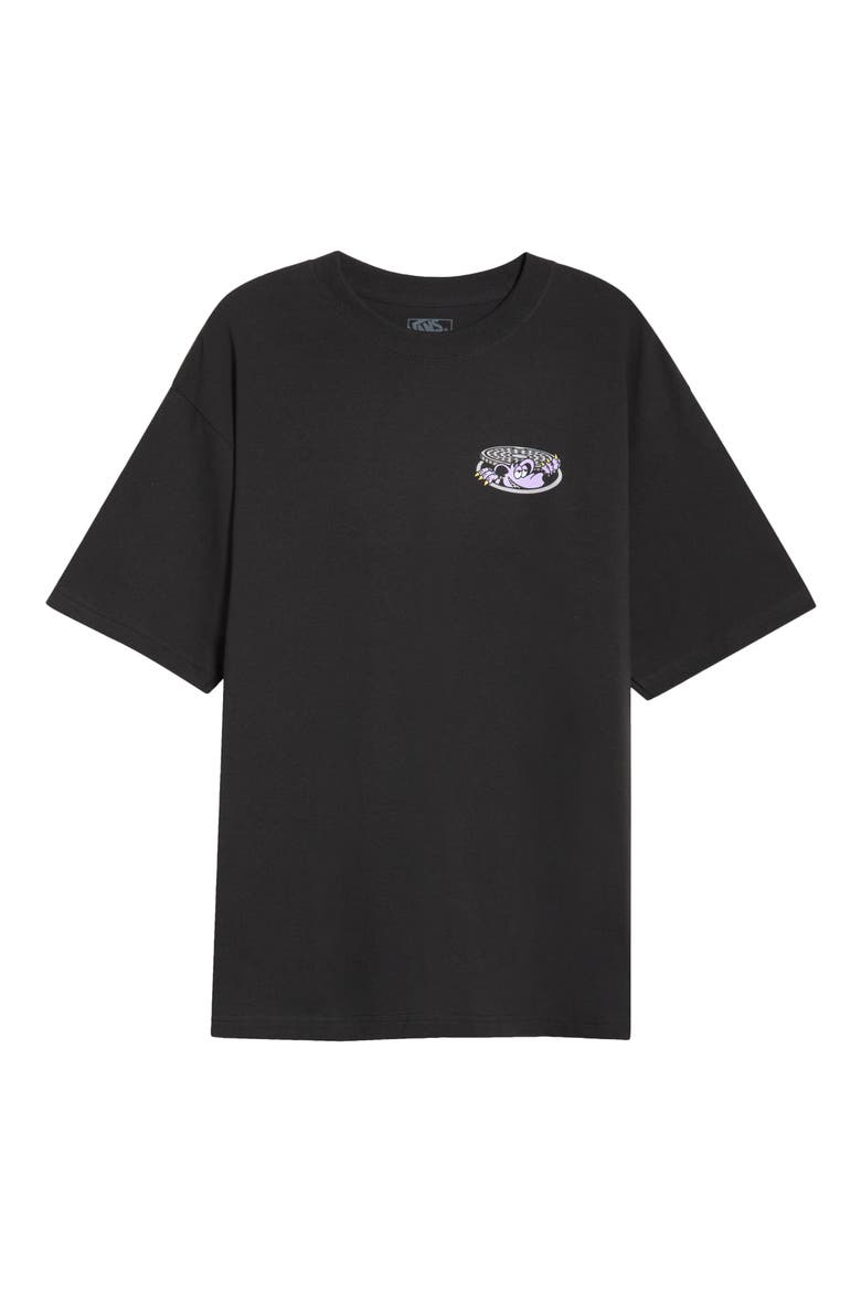 Downside Cotton Graphic T-Shirt, Alternate, color, BLACK
