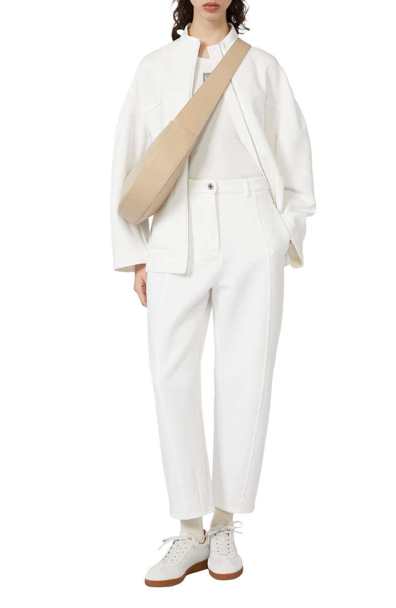 MM by Max Mara Tondo Stretch Cotton Tank, Alternate, color, White