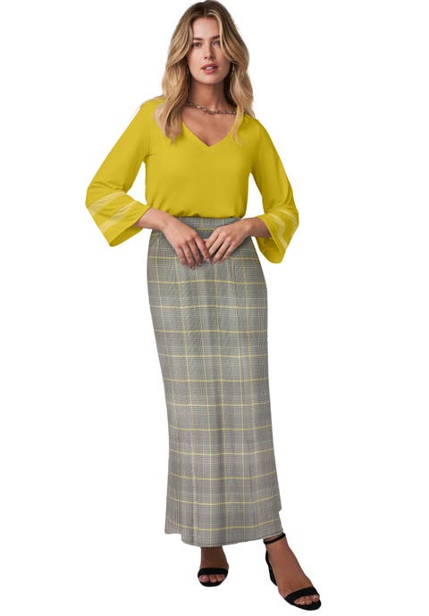 Stretch Knit Maxi Skirt (Plus)