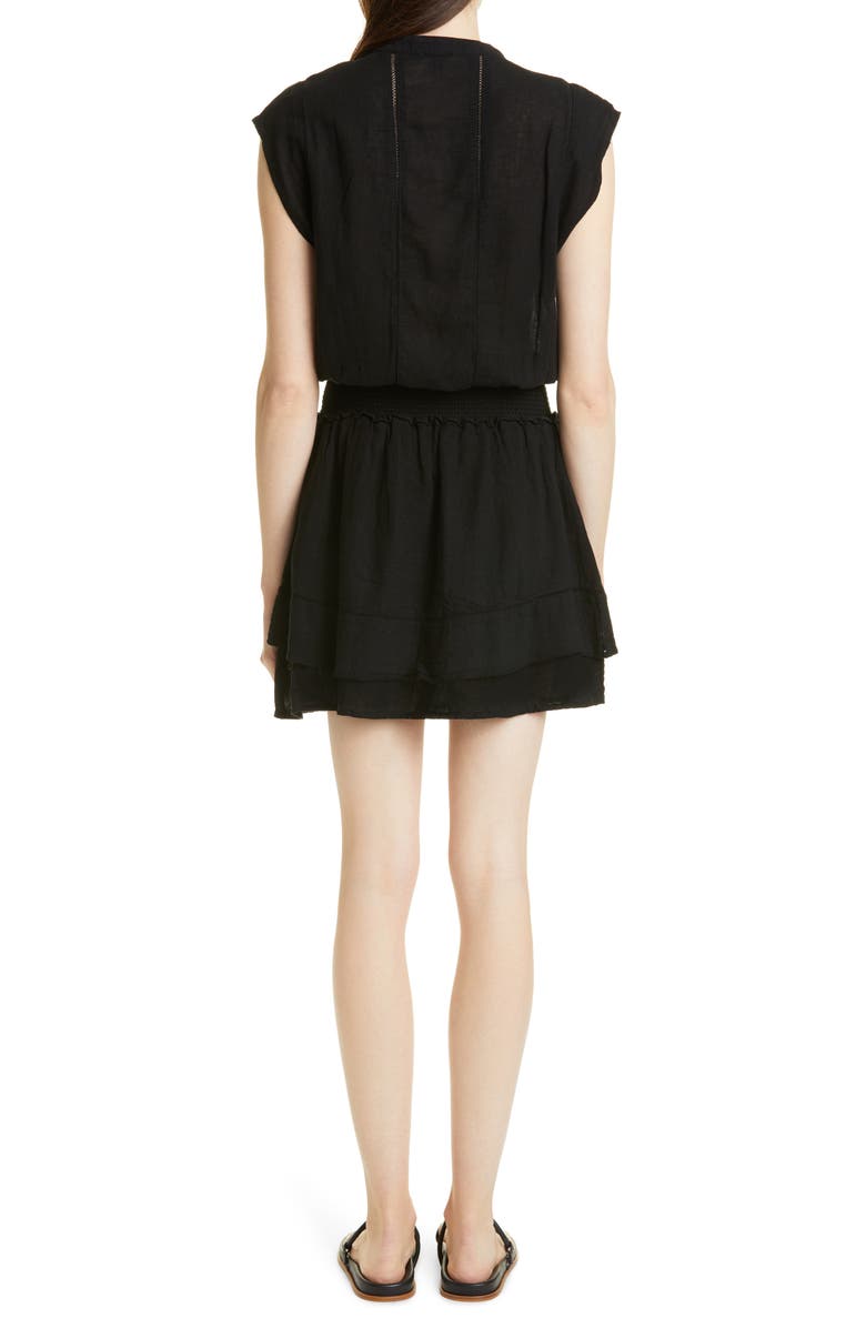 Rails Angelina Smocked Waist Minidress, Alternate, color, 