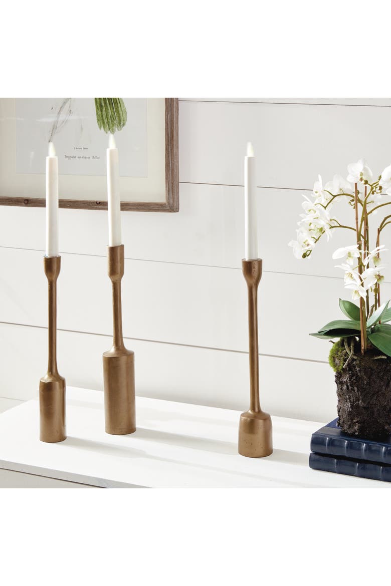 Inge Taper Holders Set Of 3, Alternate, color, Brown