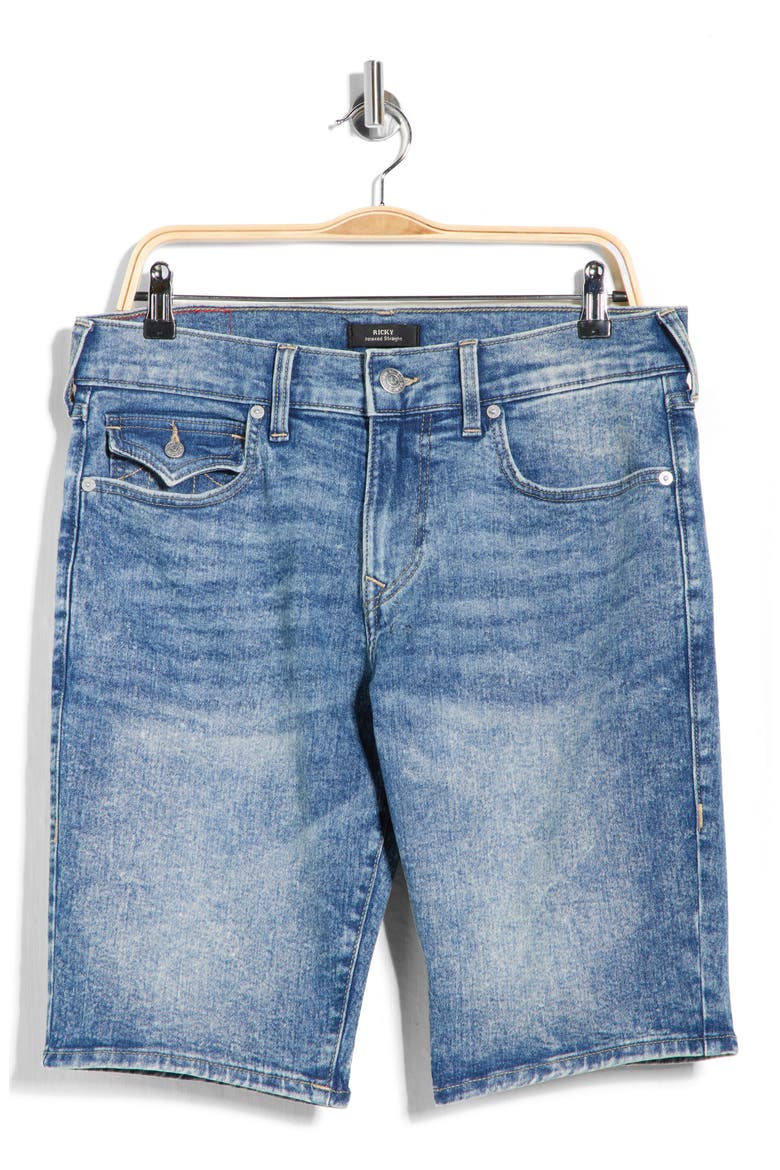 Ricky Flap Pocket Denim Shorts, Alternate, color, LIGHT CELESTINE
