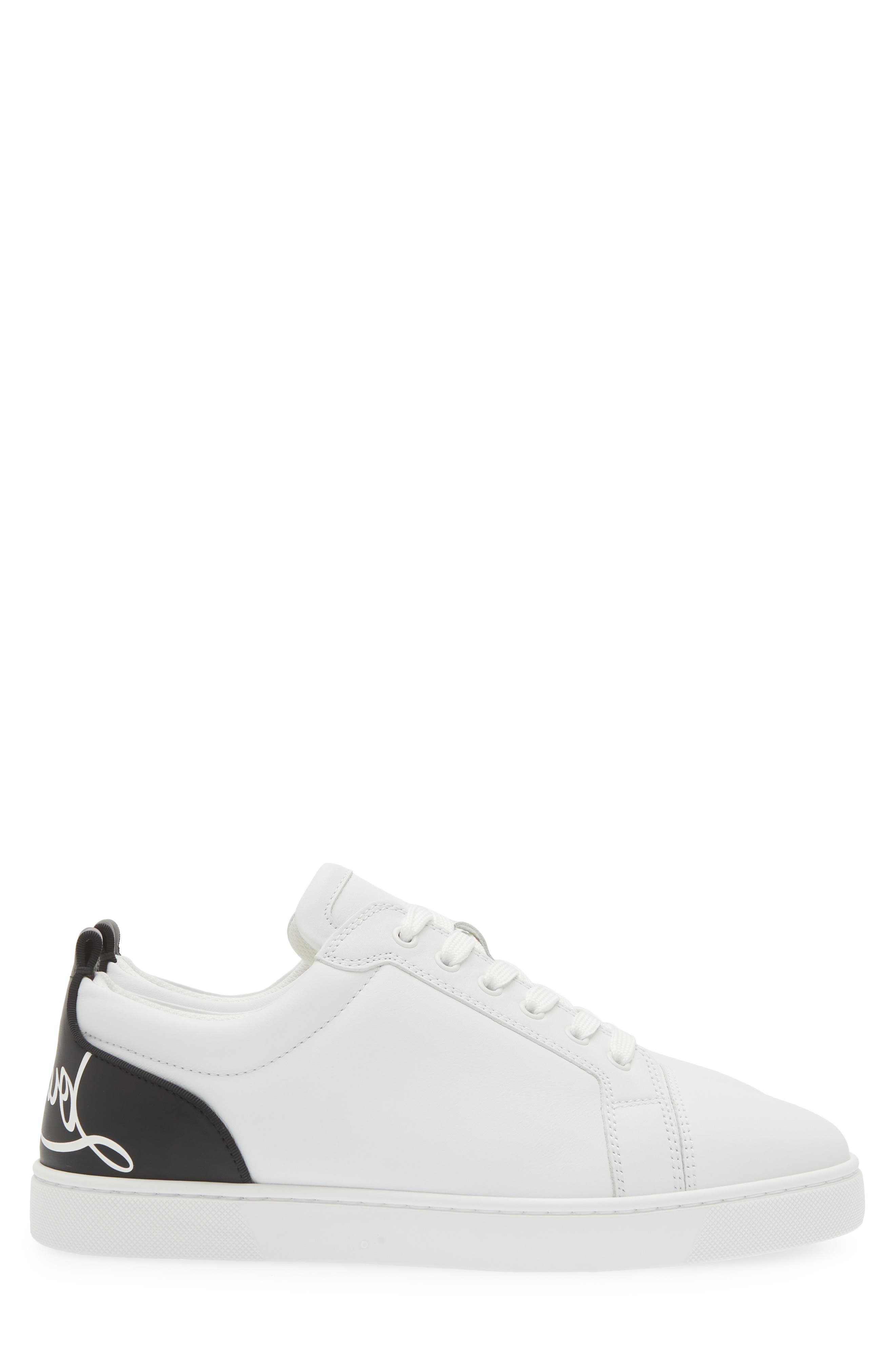 Christian Louboutin Fun Louis Sneaker, Alternate, color, White/ Black