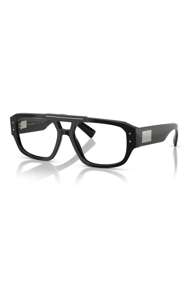56mm Pilot Optical Glasses, Alternate, color, BLACK