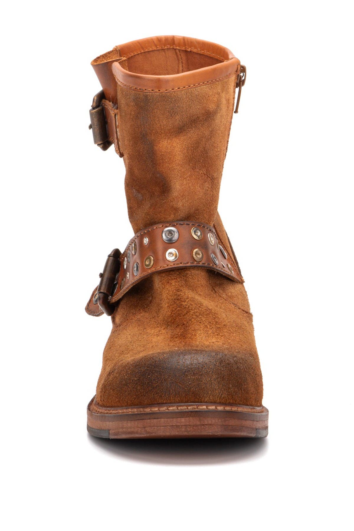 VINTAGE FOUNDRY Miriam Studded Leather Boot, Alternate, color, Tan