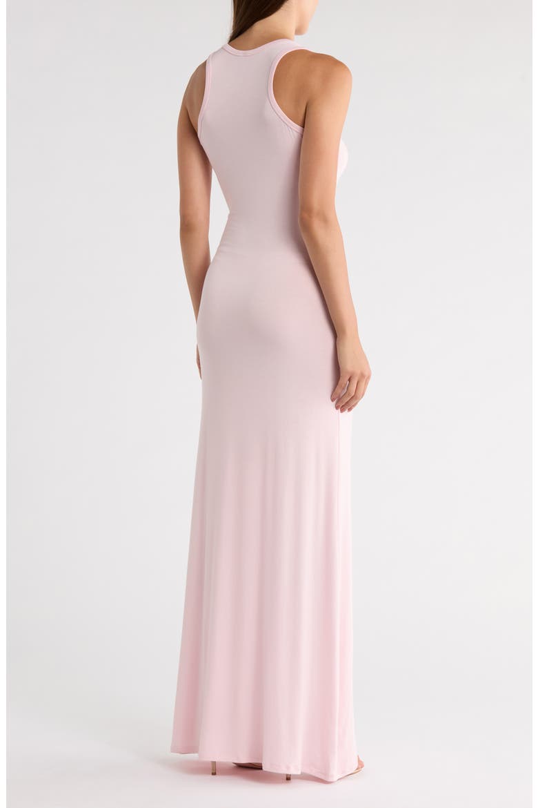 Ribbed Maxi Tank Dress, Alternate, color, SALMON PINK RIB