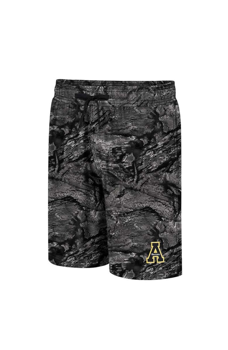 COLOSSEUM Men's Colosseum Charcoal Appalachian State Mountaineers Realtree Aspect Ohana Swim Shorts, Alternate, color, Charcoal