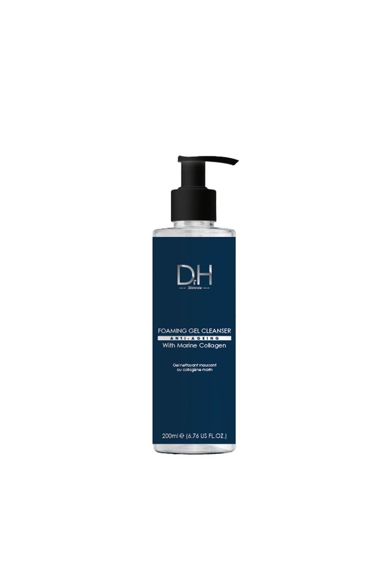 Foaming Gel Cleanser with Marine Collagen for Acne & Blemishes, Large Pores, Main, color, White