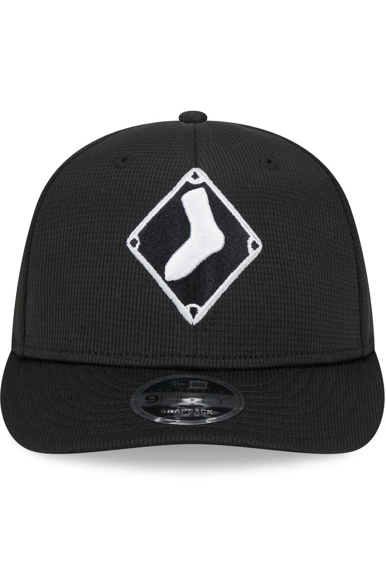 Men's New Era  Black Chicago White Sox 2025 Batting Practice Low Profile 9FIFTY Snapback Hat, Alternate, color, Black