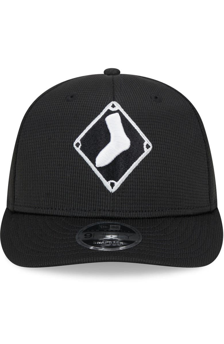 New Era Men's New Era  Black Chicago White Sox 2025 Batting Practice Low Profile 9FIFTY Snapback Hat, Alternate, color, Black