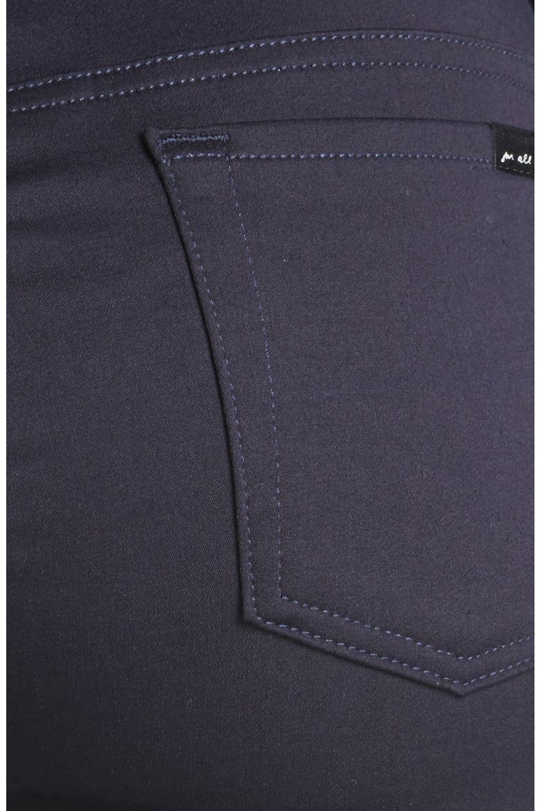 7 For All Mankind® 'Malhia Kent - The Pieced Skinny' Jacquard Jeans, Alternate, color, BLUE METALLIC STRIPE TWEED