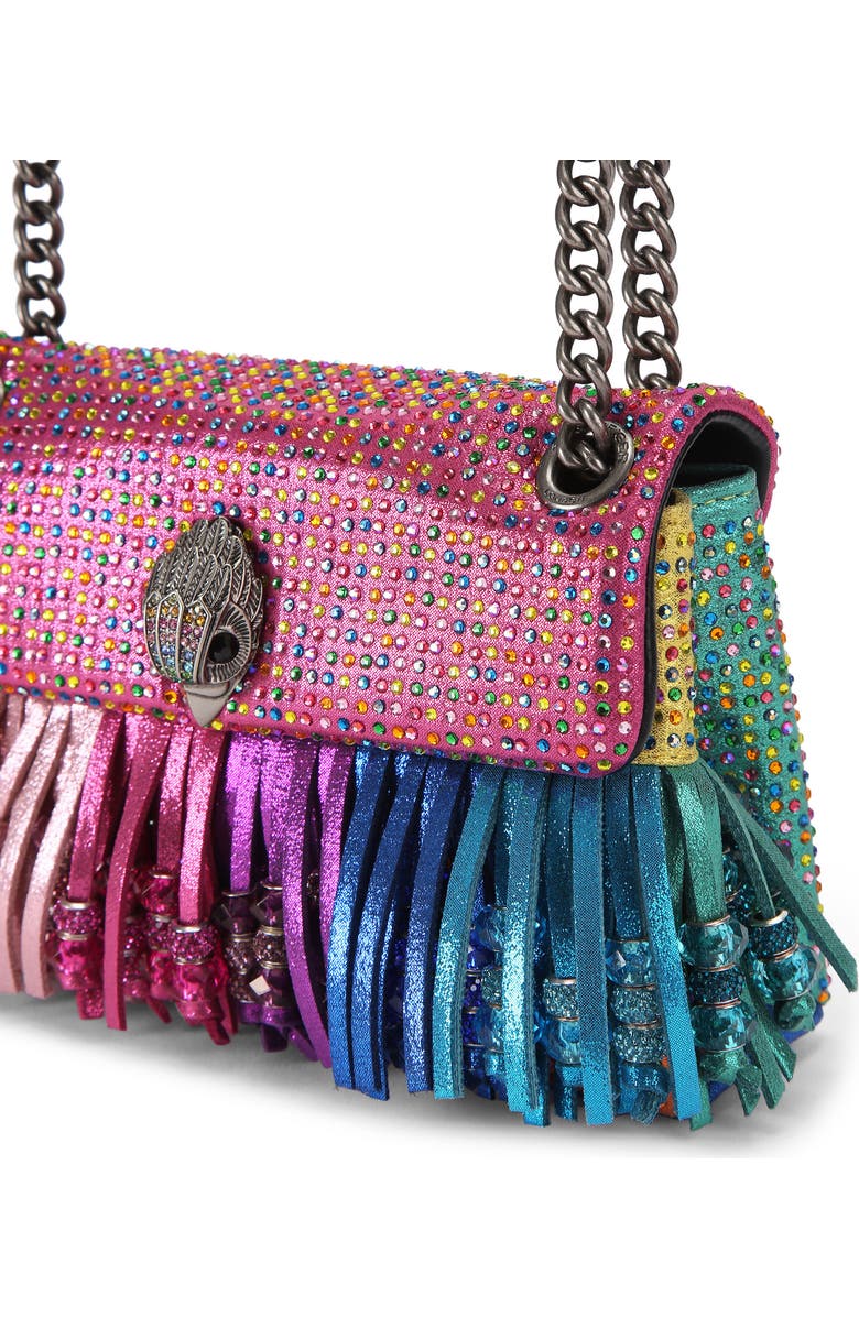 Kurt Geiger London Mini Kensington Fringe Shoulder Bag, Alternate, color, Open Miscellaneous