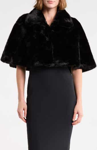 Faux Fur Cape