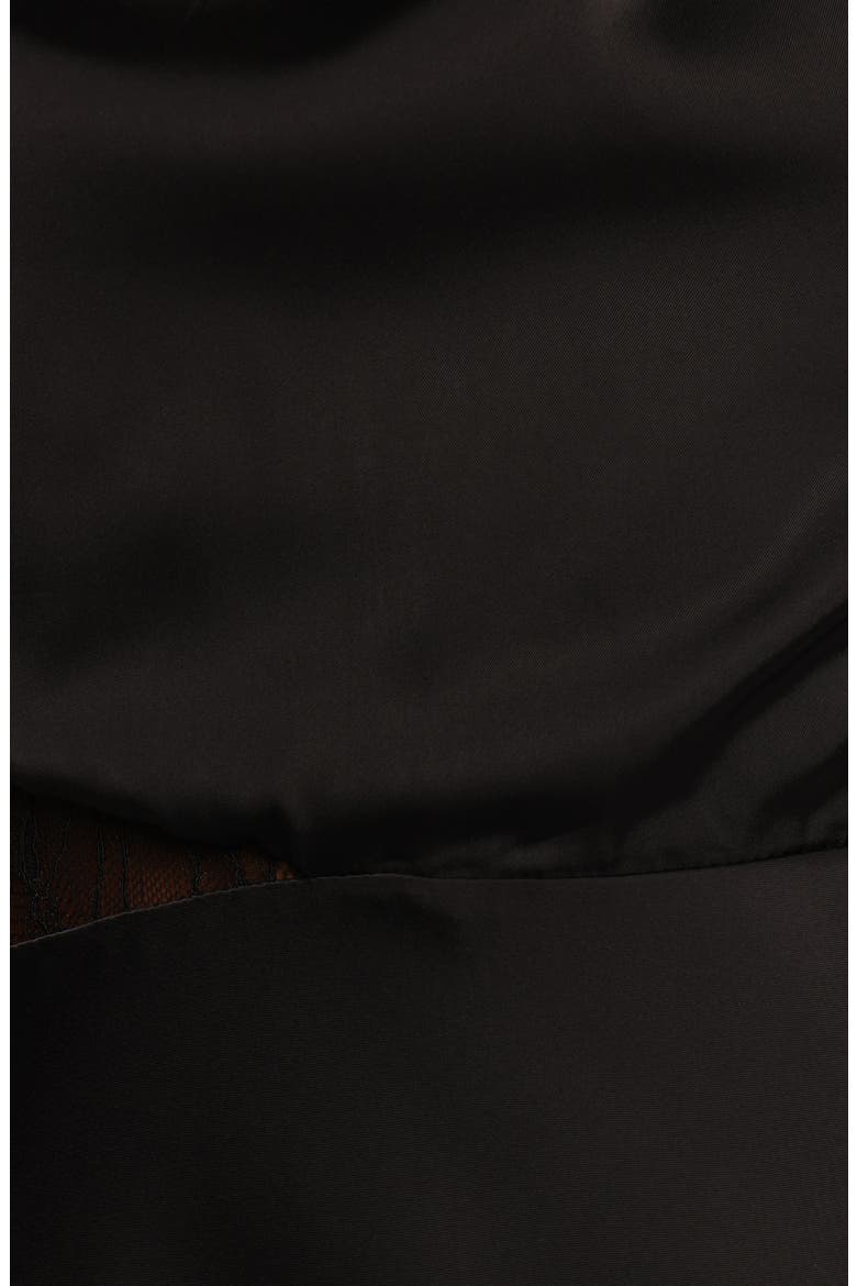 Anabelle Halter Neck Maxi Dress, Alternate, color, BLACK