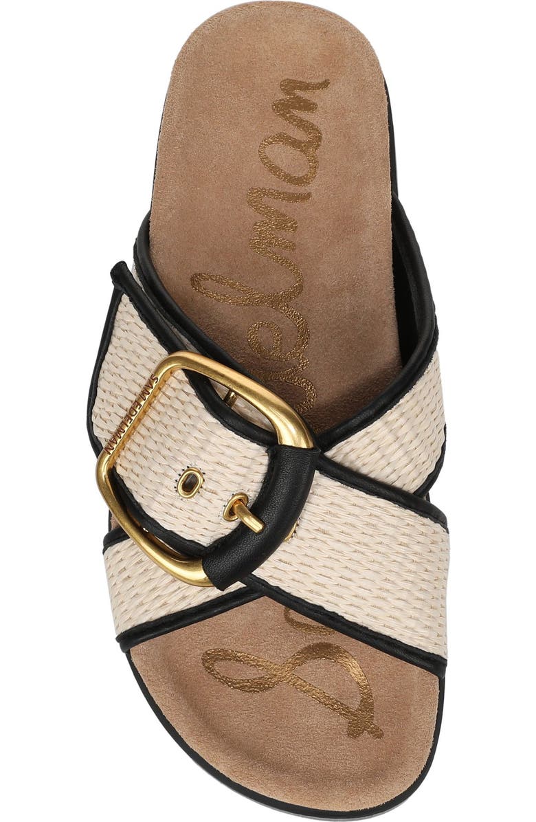 Sam Edelman Darla Slide Sandal, Alternate, color, Linen/ Black