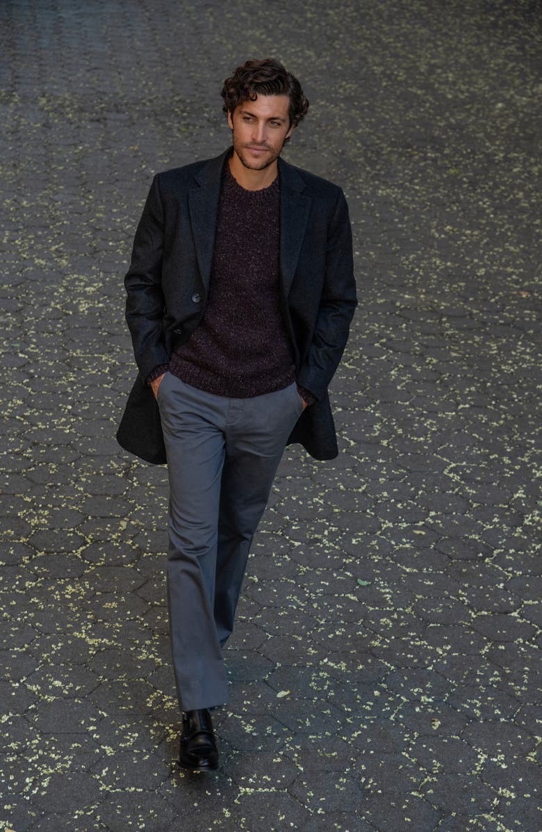 Nordstrom Cashmere Overcoat, Alternate, color, Grey Dark Heather