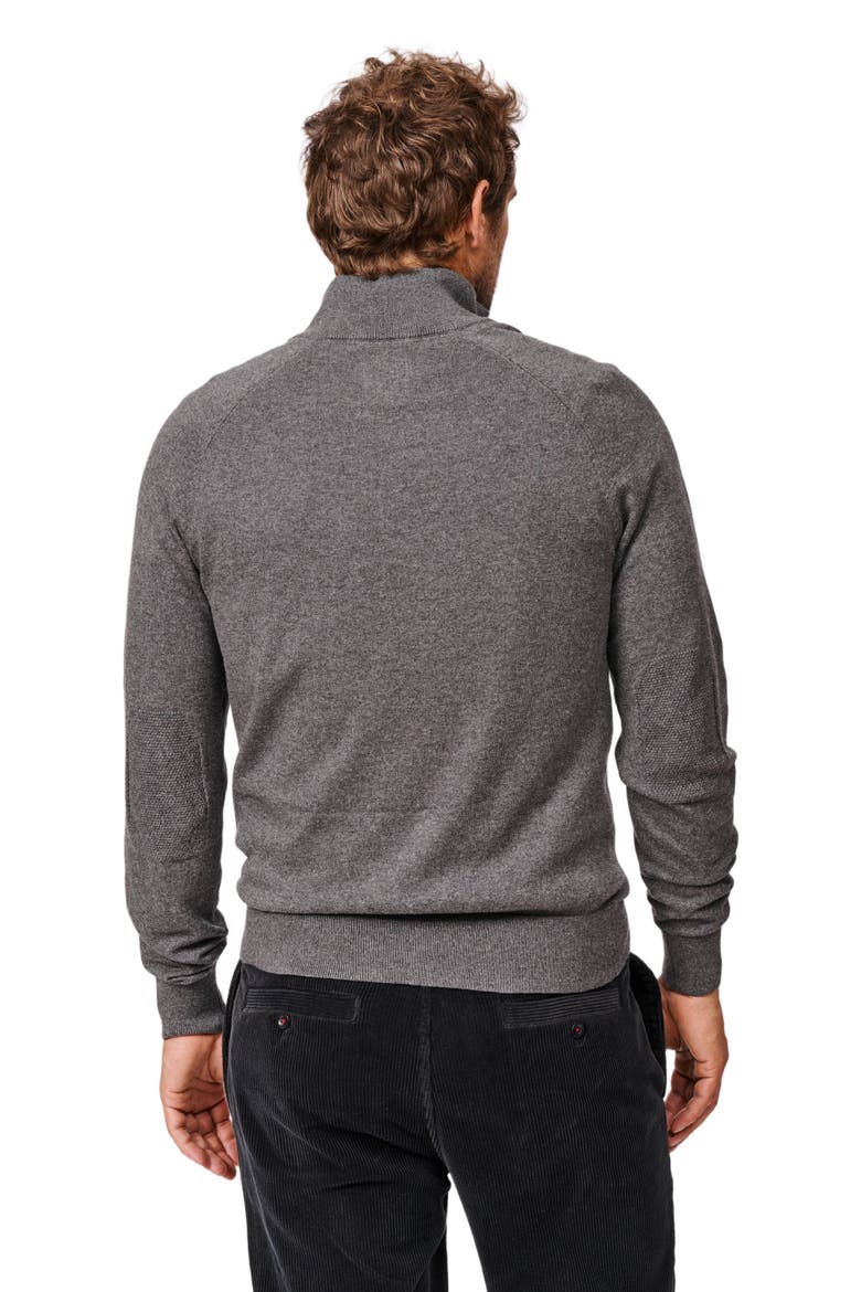 Bonby Zip Neck Sweater, Alternate, color, Charcoal