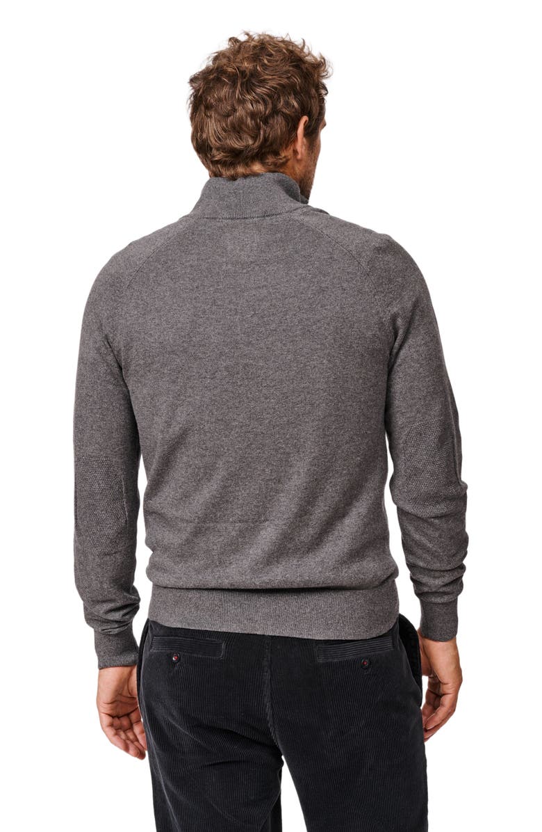 Aubin Bonby Zip Neck Sweater, Alternate, color, Charcoal
