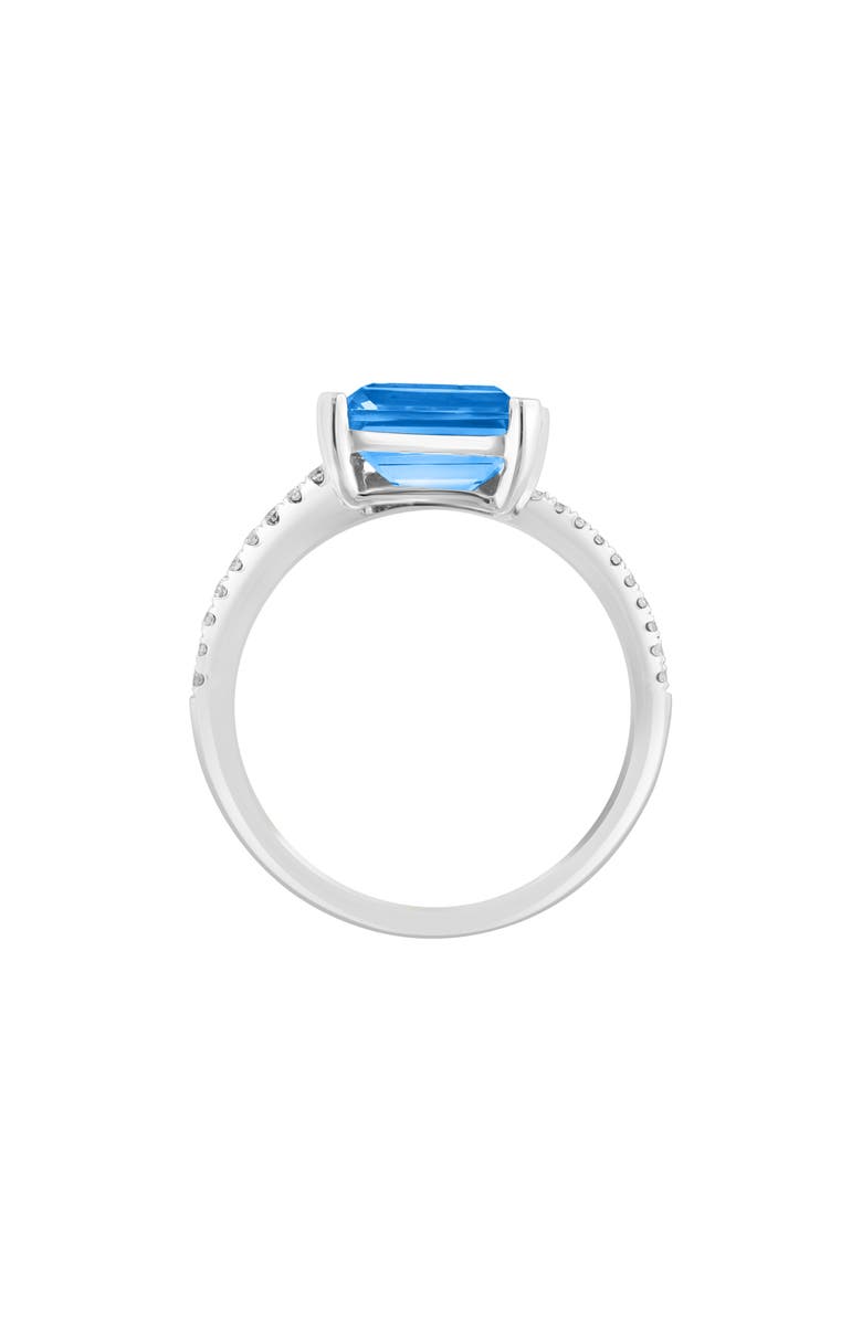 EFFY Diamond & Blue Topaz Crossover Ring, Alternate, color, Blue