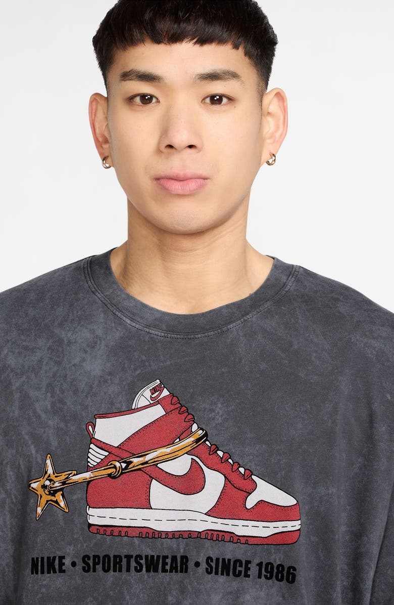 Nike Max90 Vintage Dunk High Graphic T-Shirt, Alternate, color, Anthracite