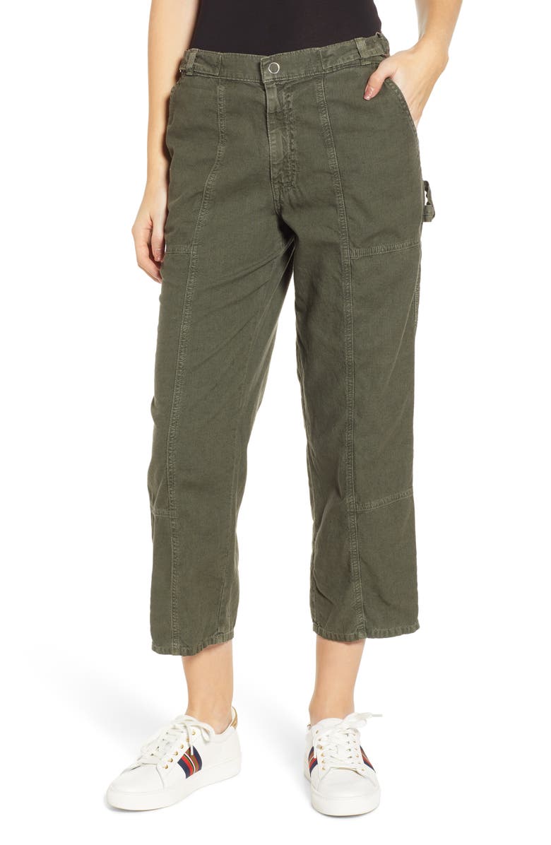AG Noten High Waist Crop Cargo Pants, Main, color, 