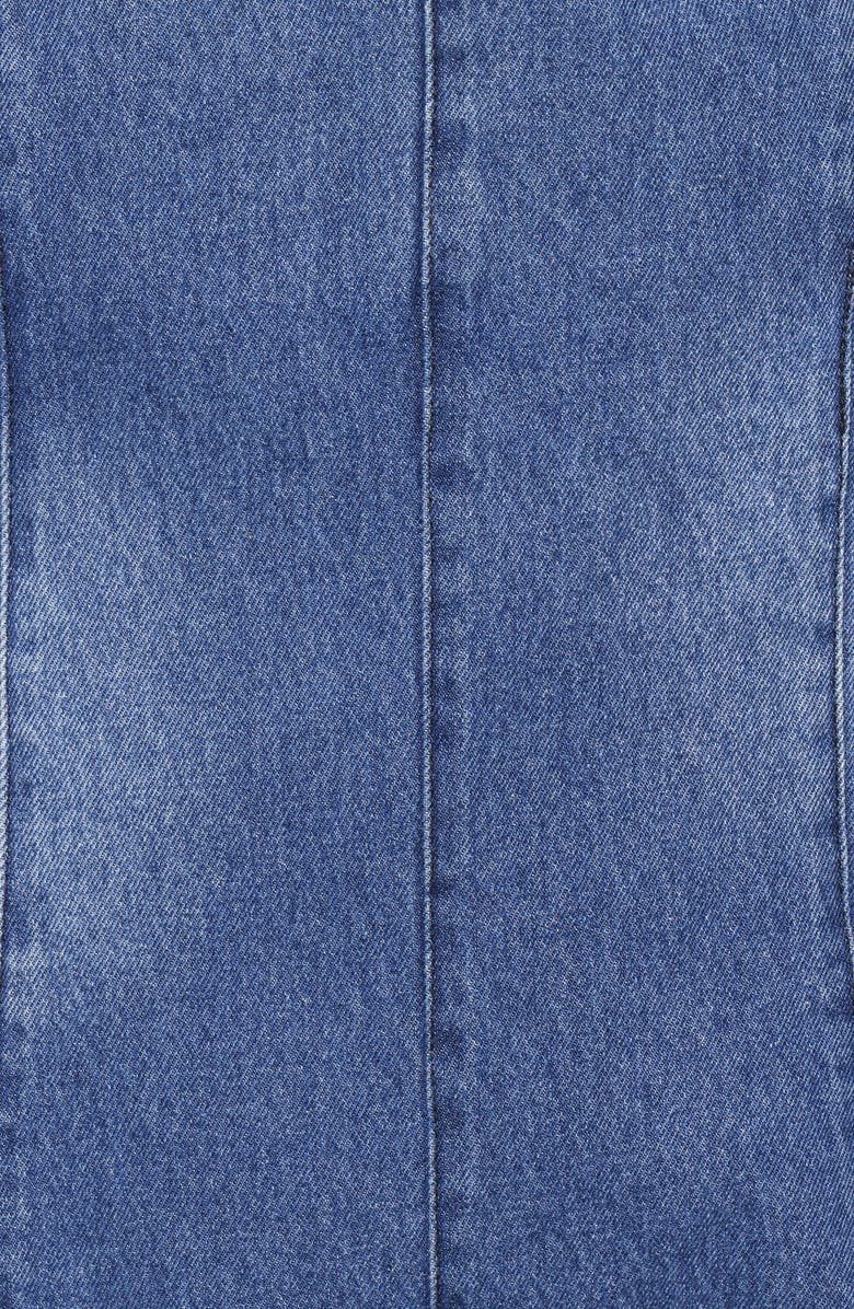 Petal & Pup Paityn Denim Halter Romper, Alternate, color, Dark Wash