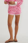 Beach Riot Fia Misty Stripe Terry Shorts