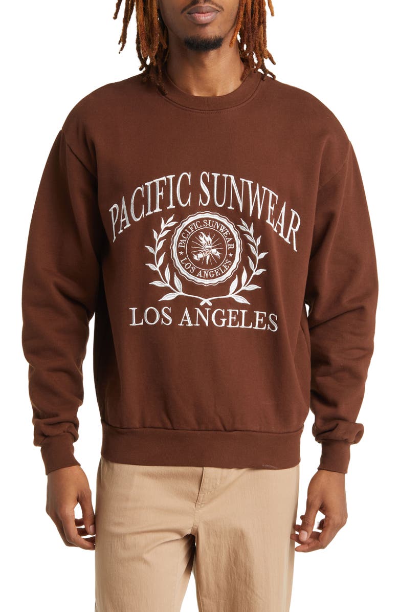 PacSun Los Angeles Crewneck Sweatshirt, Main, color, 