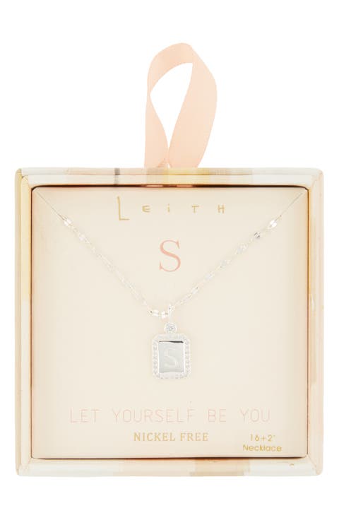 Initial Pendant Necklace