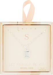 Leith Initial Pendant Necklace