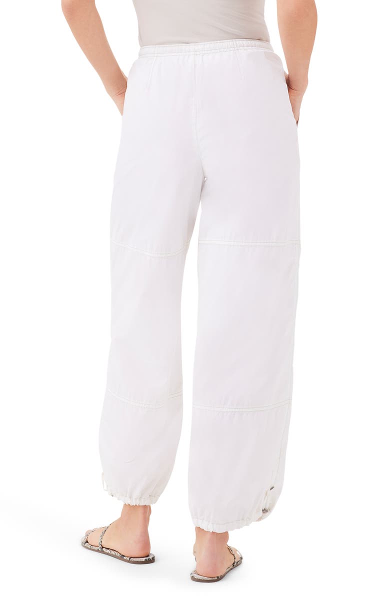 NIC+ZOE Poplin Parachute Ankle Pants, Alternate, color, Paper White