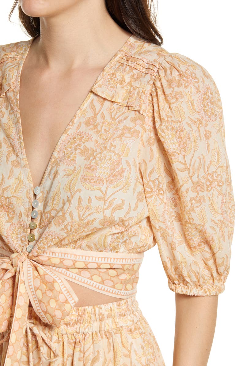 Cleobella Amina Organic Cotton Button-Up Blouse, Alternate, color, 