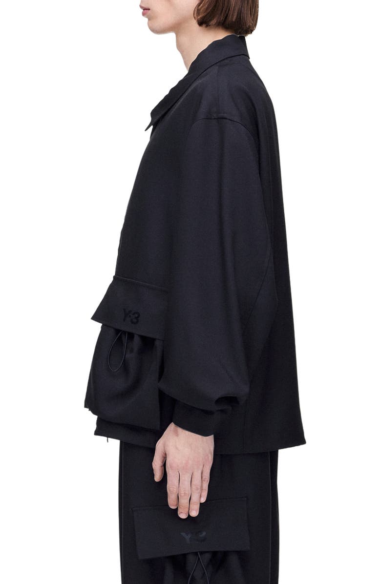Y-3 Sport Uniform Blouson, Alternate, color, Black