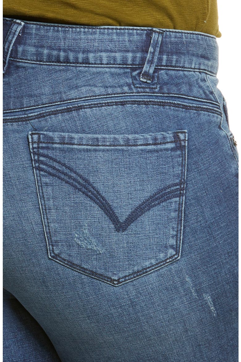 'Ab'Solution Stretch Skinny Crop Jeans (Nordstrom Exclusive), Alternate, color, BLUE VINTAGE