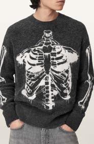 AllSaints Ribspill Crewneck Sweater