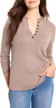 NZT by NIC+ZOE Cotton Blend Henley