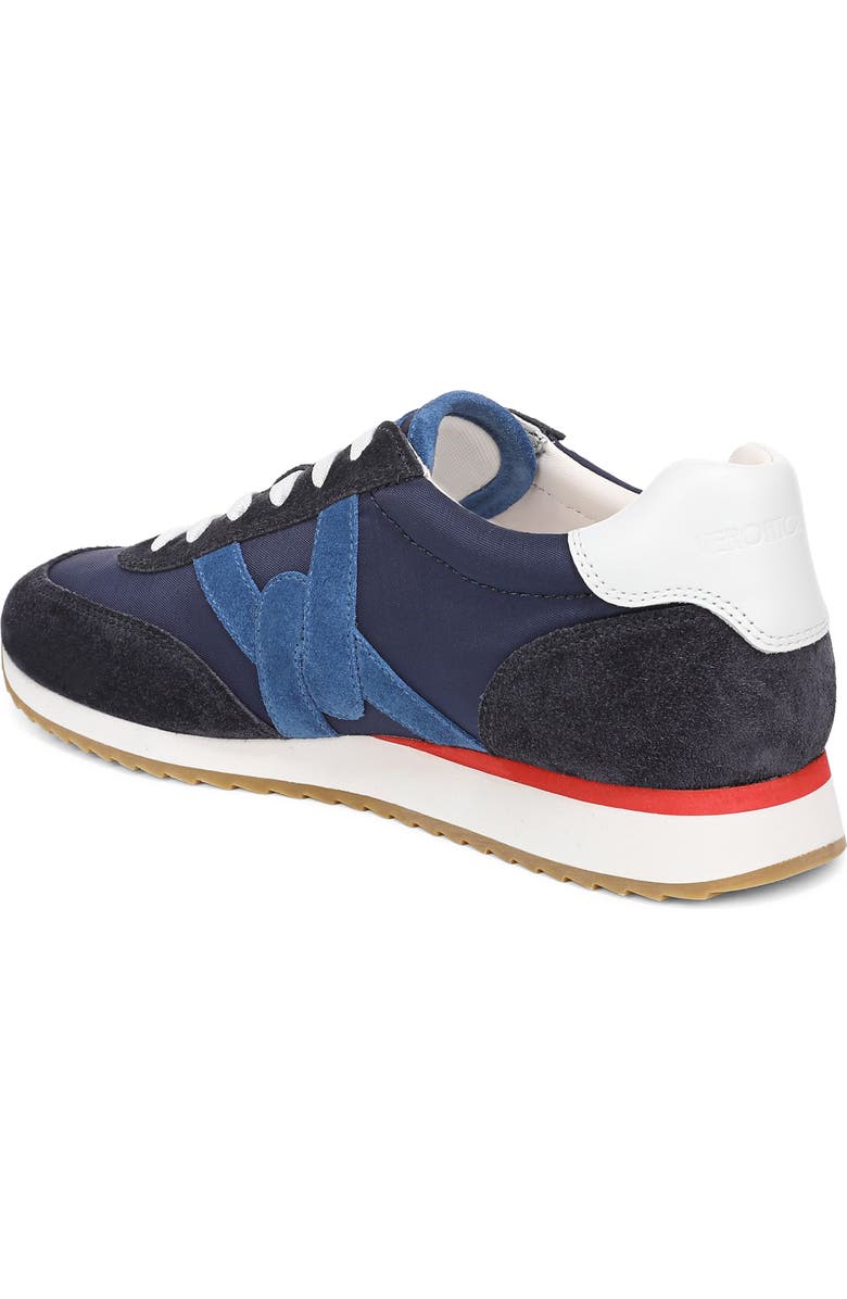 Veronica Beard Penrose Sneaker, Alternate, color, Navy/ Blue Coast/ Flame