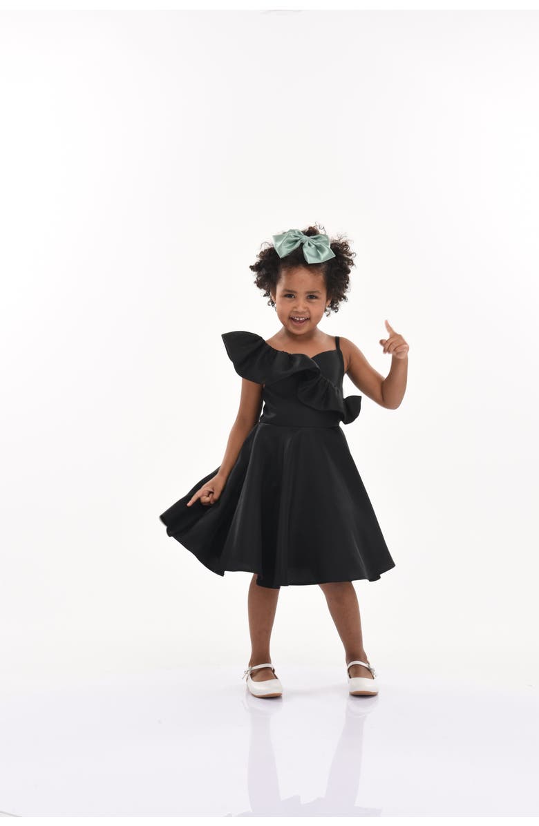 Tulleen Riviera Dress, Main, color, Black