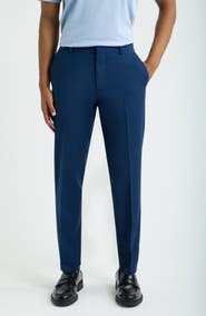 Open Edit Skinny Fit Pleated Suit Pants