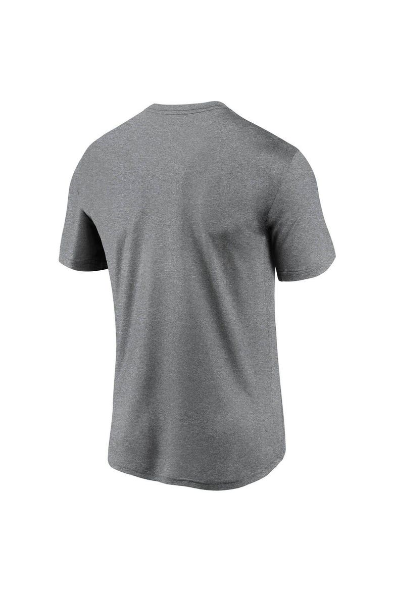 Men's Nike Heathered Charcoal Minnesota Vikings Logo Essential Legend Performance T-Shirt, Alternate, color, Gray