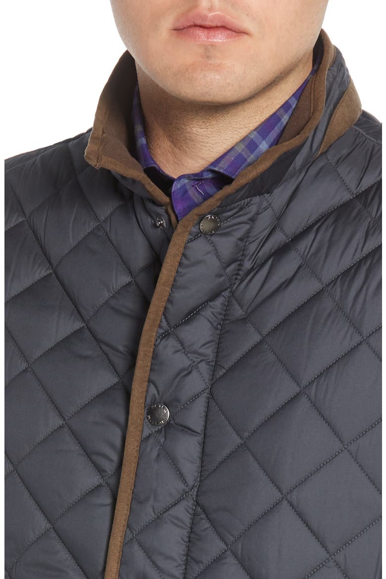 Essex Quilted Vest, Alternate, color, BLACK